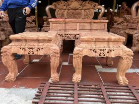 bàn ghế minh quốc nghê cao cấp gỗ hương đá tự nhiên