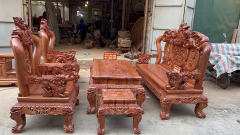 Bàn ghế minh quốc nghế gõ hương đá cao cấp