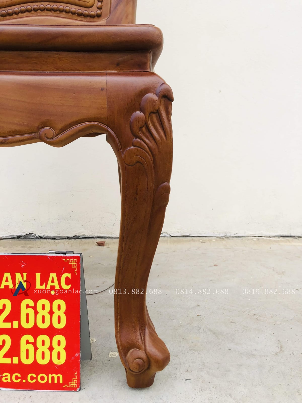 Mẫu ghế hoa cúc hàng hot 19 chân ghế chạm hoa lá