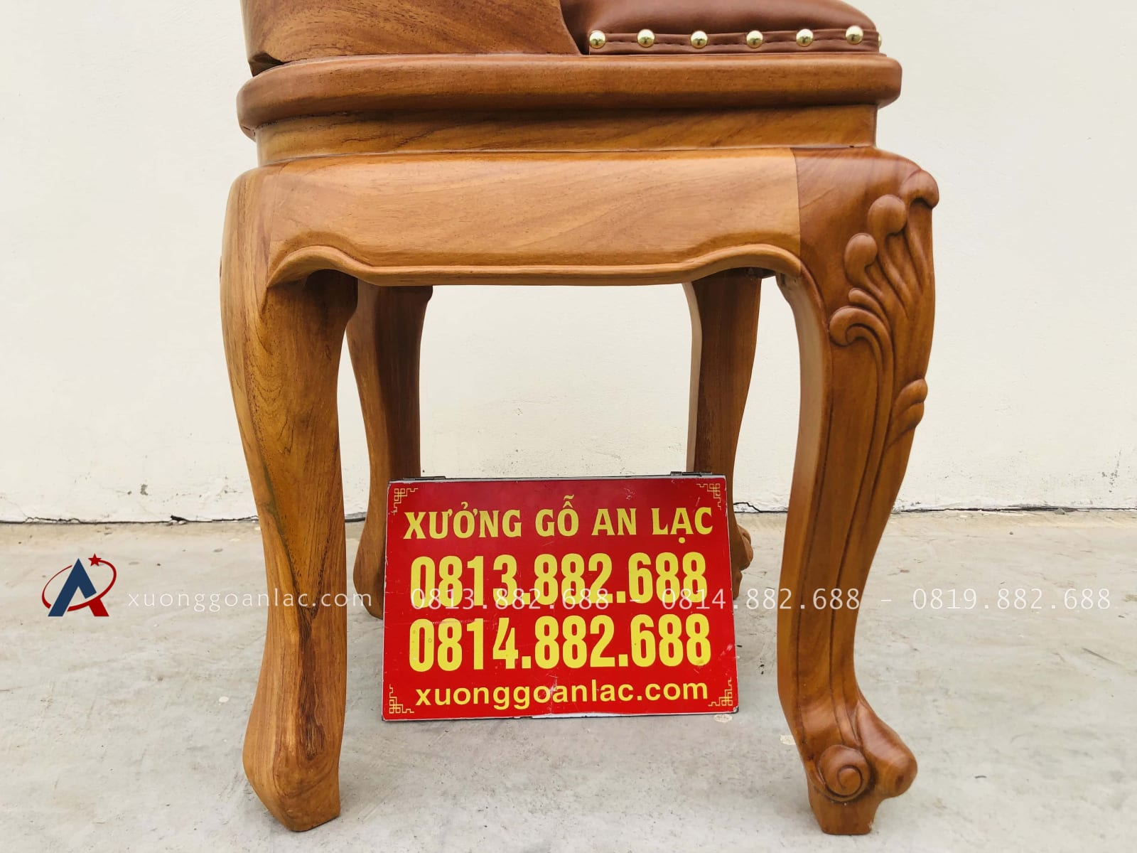 Ghế louis có tay bọc đệm gỗ gõ đỏ 14 mẫu ghế ăn chân cong đẹp