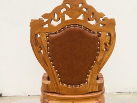 Ghế louis có tay bọc đệm gỗ gõ đỏ 30 mẫu ghế ăn louis hoàng gia
