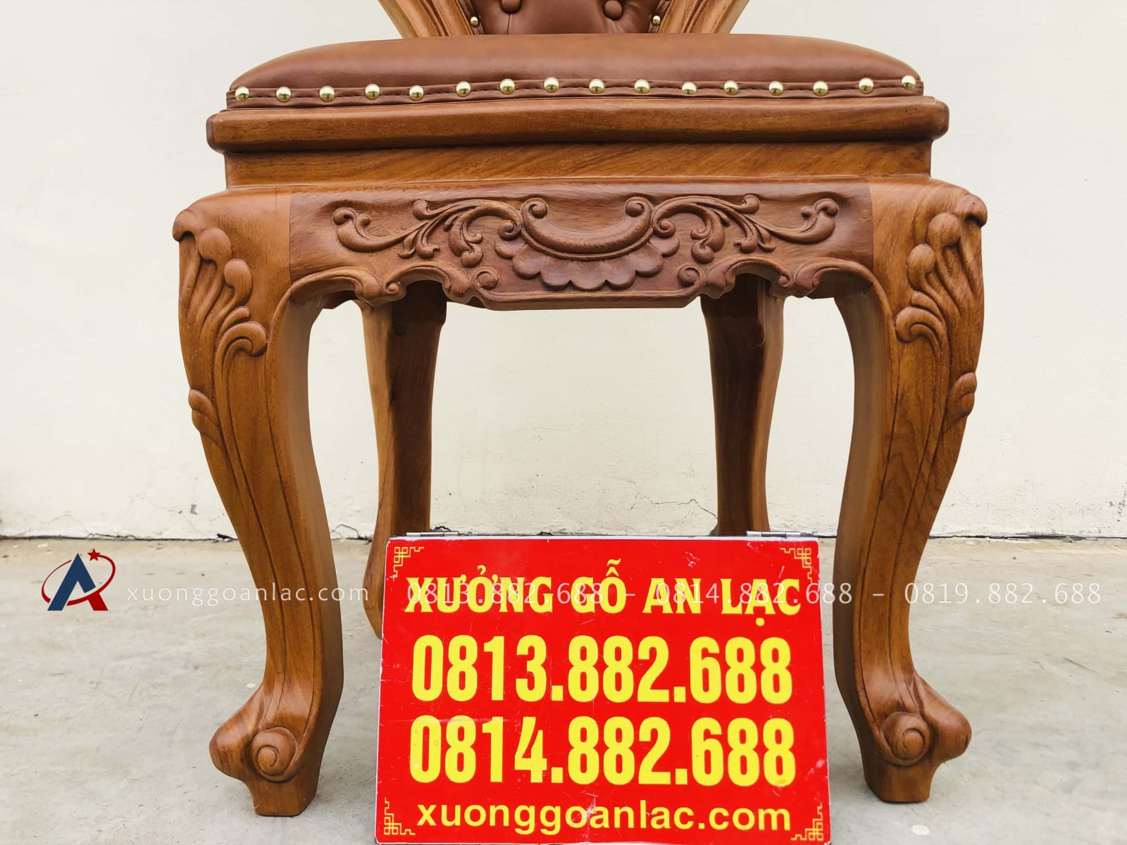 Ghế louis có tay bọc đệm gỗ gõ đỏ 12 Ghế louis có tay bọc đệm gỗ gõ đỏ - Ảnh 12