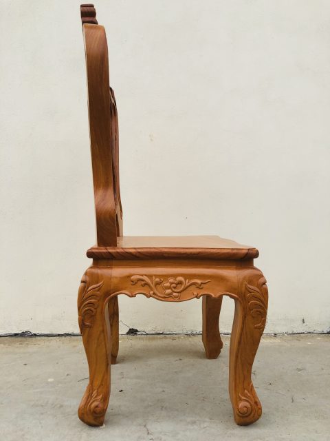 Mẫu ghế Louis không tay 61 ghế louis gỗ gõ đỏ vip
