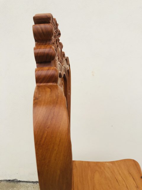 Mẫu ghế Louis không tay 65 Chương và cột ghế louis dày 5cm