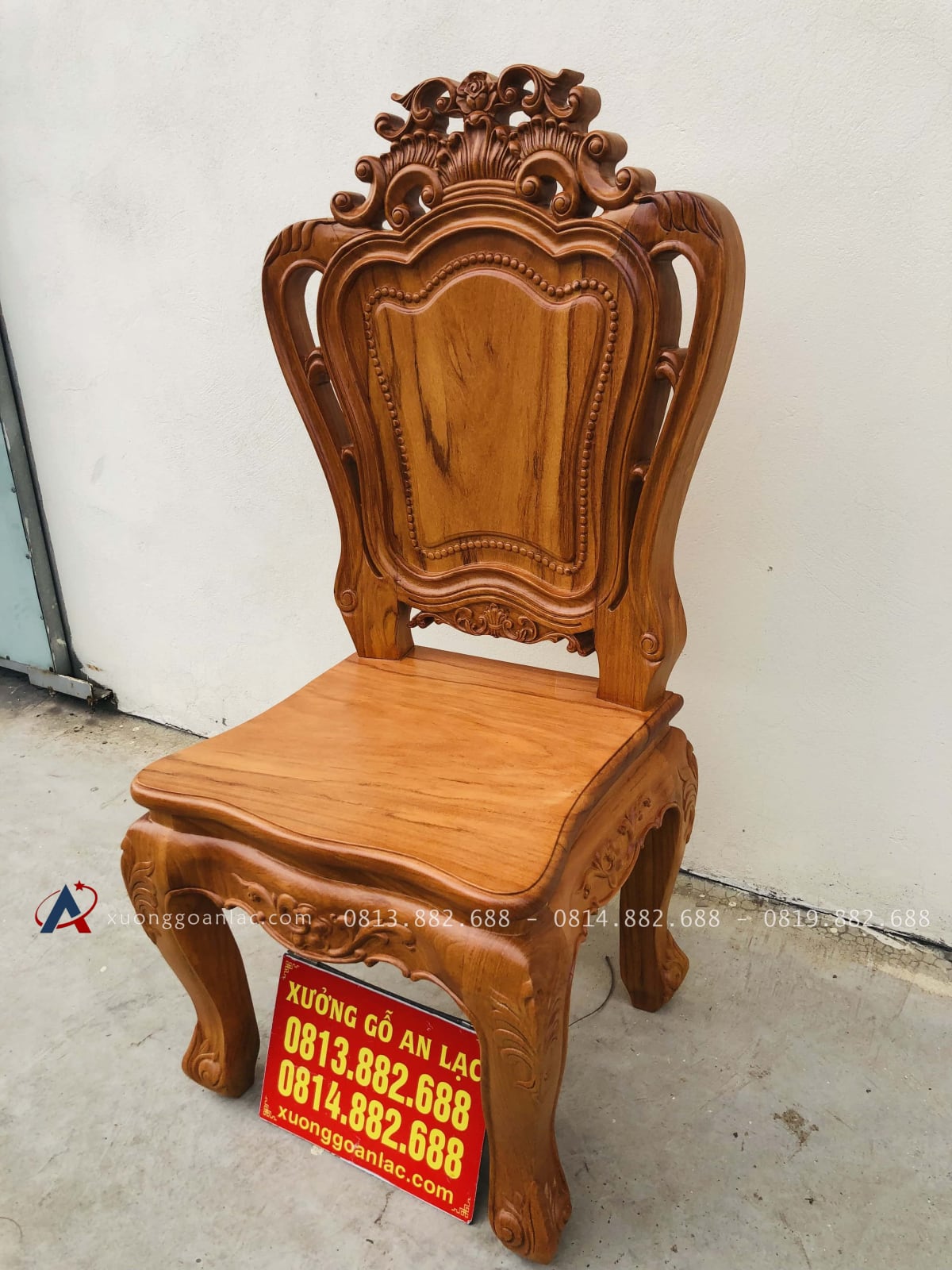 Mẫu ghế Louis không tay 5 ghế louis gỗ gõ đỏ