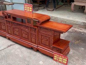 Kệ tivi sừng trâu 2m4 gỗ hương đá của (Chị Hằng, Hưng Yên) 9 kệ tivi sừng trâu gỗ hương đá cao cấp