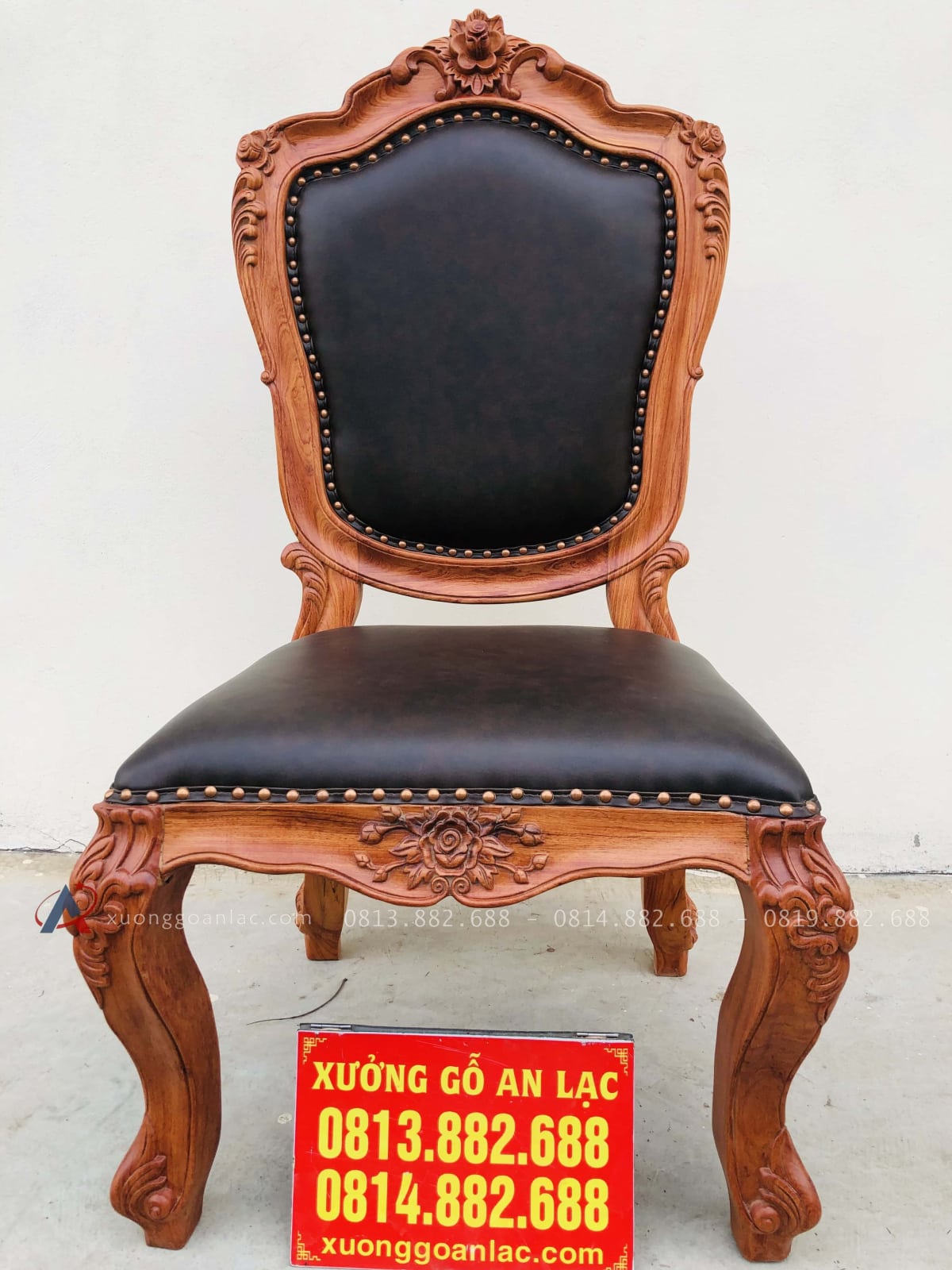 Mẫu ghế ăn bọc da hương đá hàng siêu vip 30 Ghế ăn bọc da gỗ hương đá siêu vip