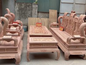 Mộc bộ tần thủy hoàng 6 món gỗ hương đá cao cấp (3)