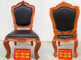 ghế ăn hoàng gia hương đá bọc đệm