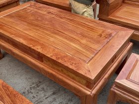 Bộ bàn ghế âu á gõ hương đá tự nhiên cao cấp