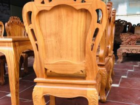 Bộ bàn ăn 6 ghế louis hoa lá tây không tay gỗ gõ đỏ (Anh Hoàng, Thái Nguyên) 13 2022 11 16 16 18 IMG 1444