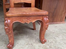 Bộ bàn ăn nguyên khối 8 ghế gỗ hương đá siêu vân (Anh Trường, Hà Nội) 32 Ban an nguyen khoi 8 ghe go huong da sieu van 12
