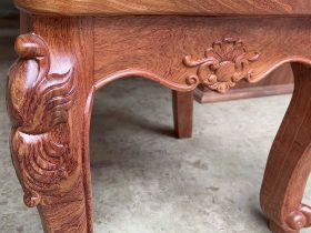 Bộ bàn ăn nguyên khối 8 ghế gỗ hương đá siêu vân (Anh Trường, Hà Nội) 33 Ban an nguyen khoi 8 ghe go huong da sieu van 13