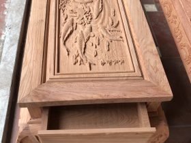 Bo ban ghe Au A chuong voi nhu y 6 mon go huong da 26