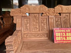 Bo ban ghe Au A chuong voi nhu y 6 mon go huong da 31