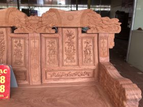 Bo ban ghe Au A chuong voi nhu y 6 mon go huong da 33