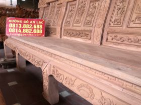 Bo ban ghe Au A chuong voi nhu y 6 mon go huong da 40