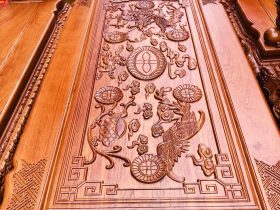 Bo ban ghe minh quoc nghe 6 mon go huong da cot 12 chan 14 10