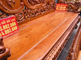 bàn ghế minh nghê 6 món gỗ hương đá cao cấp