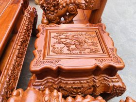 Bo ban ghe minh quoc nghe 6 mon go huong da cot 12 chan 14 24