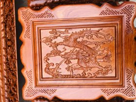 Bo ban ghe minh quoc nghe 6 mon go huong da cot 12 chan 14 6