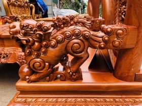 Bo ban ghe minh quoc nghe 6 mon go huong da cot 12 chan 14 9