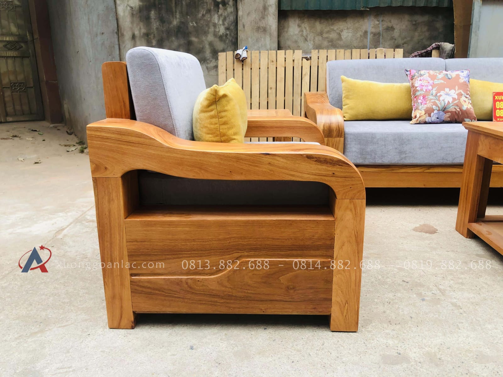 Sofa cổ điển gỗ gõ đỏ mẫu AL01 (độc quyền) 14 Sofa cổ điển gỗ gõ đỏ mẫu AL01 (độc quyền) - Ảnh 14