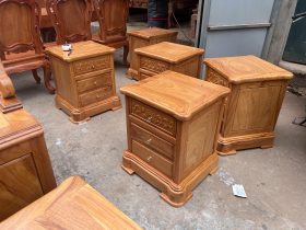 Combo bàn phấn và tab đầu giường gỗ gõ đỏ (Chị Hương, Hà Nam) 9 ban phan va tab dau giuong go go do 7