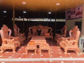 Bộ Minh nghê 10 món cột 16 hương đá cao cấp (anh Minh, Hải Phòng)