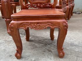 Bộ bàn ăn gỗ hương đá mẫu louis hoàng gia 8 ghế (Bác Bình, Quảng Nam) 27 Bo ban an go huong mau louis hoang gia 8 ghe 10
