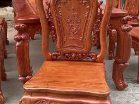 Bộ bàn ăn gỗ hương đá mẫu louis hoàng gia 8 ghế (Bác Bình, Quảng Nam) 30 Bo ban an go huong mau louis hoang gia 8 ghe 17