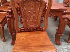 Bộ bàn ăn gỗ hương đá mẫu louis hoàng gia 8 ghế (Bác Bình, Quảng Nam) 26 Bo ban an go huong mau louis hoang gia 8 ghe 20