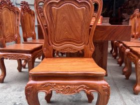 Bộ bàn ăn nguyên khối 10 ghế louis gỗ hương đá (Anh Bình, Đông Anh) 27 Bo ban an nguyen khoi 10 ghe louis go huong da anh Binh Dong Anh 6