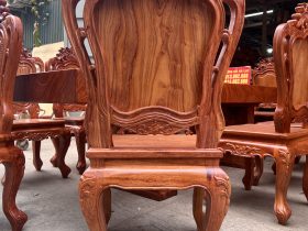Bộ bàn ăn nguyên khối 10 ghế louis gỗ hương đá (Anh Bình, Đông Anh) 25 Bo ban an nguyen khoi 10 ghe louis go huong da anh Binh Dong Anh 8