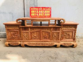 Kệ tivi sưng trâu 1m97 gỗ hương đá