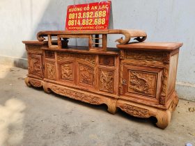 Kệ tivi sưng trâu 1m97 gỗ hương đá (Chú Bình, Hà Nội) 9 Ke tivi sung trau 1m97 go huong da 7