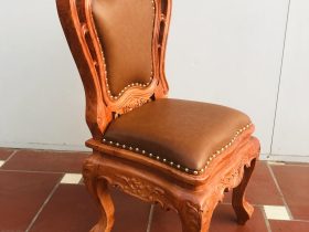 Mẫu ghế louis hoa lá tây bọc da gỗ hương đá 17 Mau ghe louis hoa la tay boc da go huong da 12
