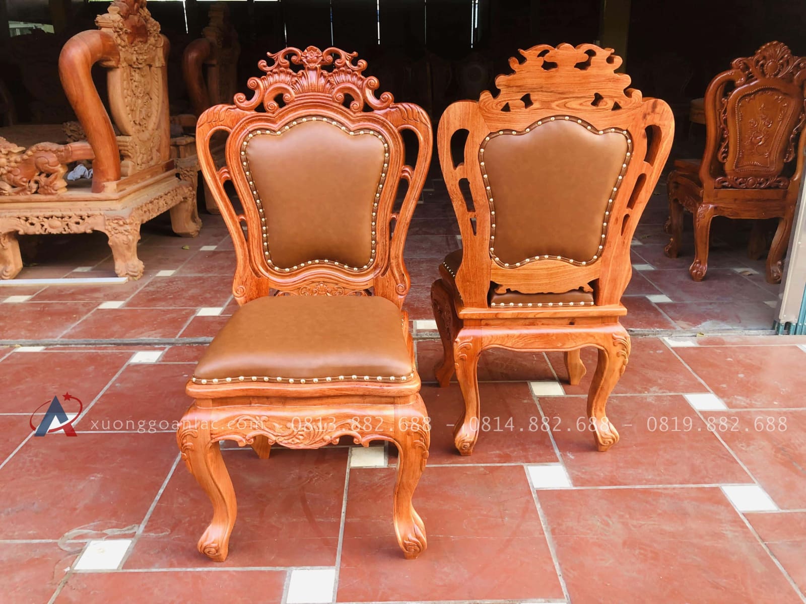 Mẫu ghế louis hoa lá tây bọc da gỗ hương đá 34 mẫu ghế louis hoàng gia bọc đệm cao cấp