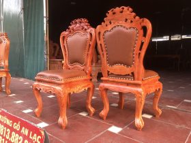 Mẫu ghế louis hoa lá tây bọc da gỗ hương đá 28 Mau ghe louis hoa la tay boc da go huong da 4