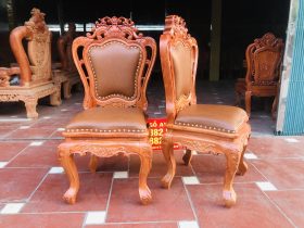 Mẫu ghế louis hoa lá tây bọc da gỗ hương đá 24 Mau ghe louis hoa la tay boc da go huong da 8