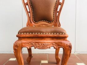 Mẫu ghế louis hoa lá tây bọc da gỗ hương đá 21 Mau ghe louis hoa la tay boc da go huong da 9