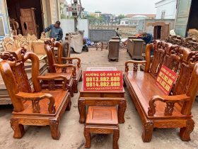 bàn ghế phòng khách mẫu quốc đào tay 12