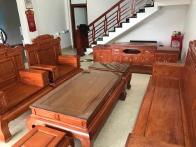 bàn ghế hòng khách gỗ hương đá