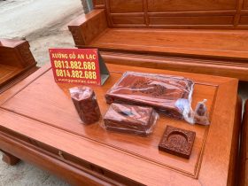 bàn trà gỗ hương đá