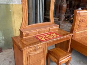 Bàn Trang Điểm Hiện Đại Gỗ Gõ Đỏ Hàng Đặt của Anh Ninh, Tiền Giang 3 bàn trang điểm gỗ gõ đơn giản sang trọng