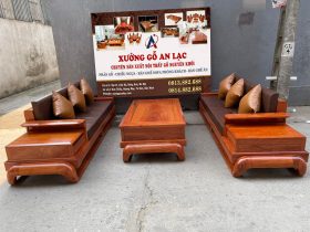 sofa gỗ hương đá mẫu đùi gà