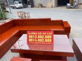 sofa gỗ hương đá Nam Phi