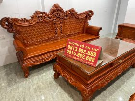 bàn ghế hoàng gia tân cổ điển 6 món