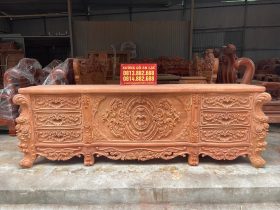 kệ tivi hoàng gia luxury gỗ gõ đỏ cao cấp
