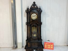 mẫu đồng hồ cây tứ trụ cao 2m3 gỗ mun hoa